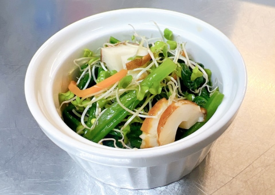 ほうれん草とちくわのかつお節和え