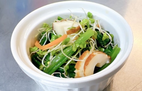 ほうれん草とちくわのかつお節和え