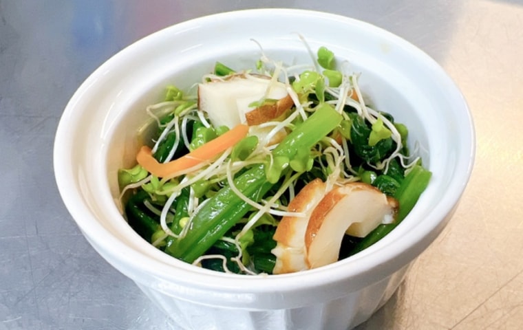 ほうれん草とちくわのかつお節和え