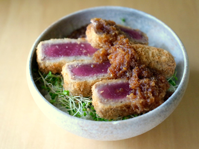 ヘルシーまぐろカツ丼