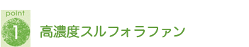 POINT1 高濃度スルフォラファン