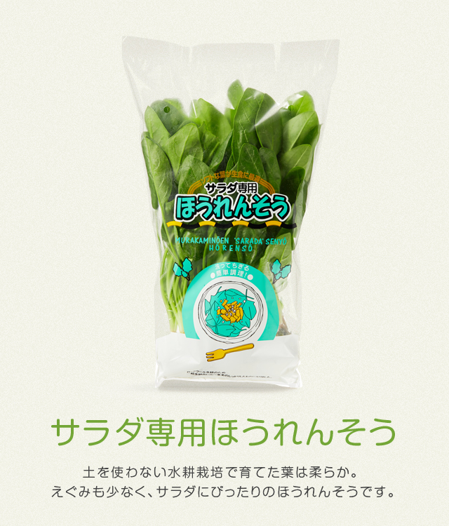 サラダ専用ほうれんそう
